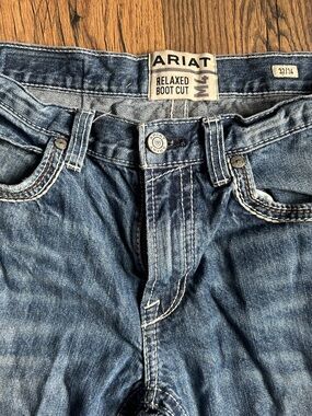 Ariat M4 Men's Relaxed Bootcut Jeans in Medium Blue Wash
